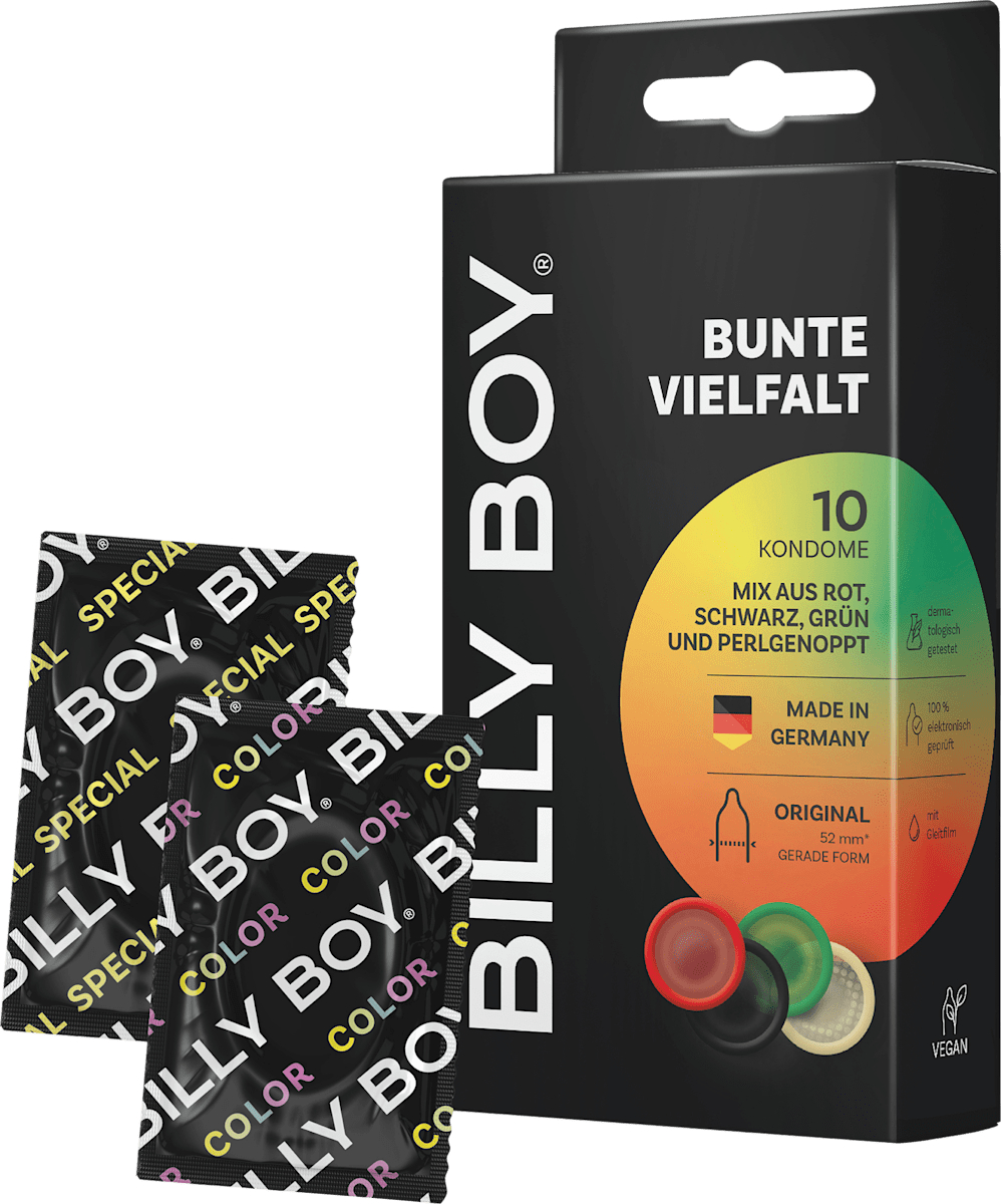 Kondome Bunte Vielfalt, Breite 52 mm BILLY BOY