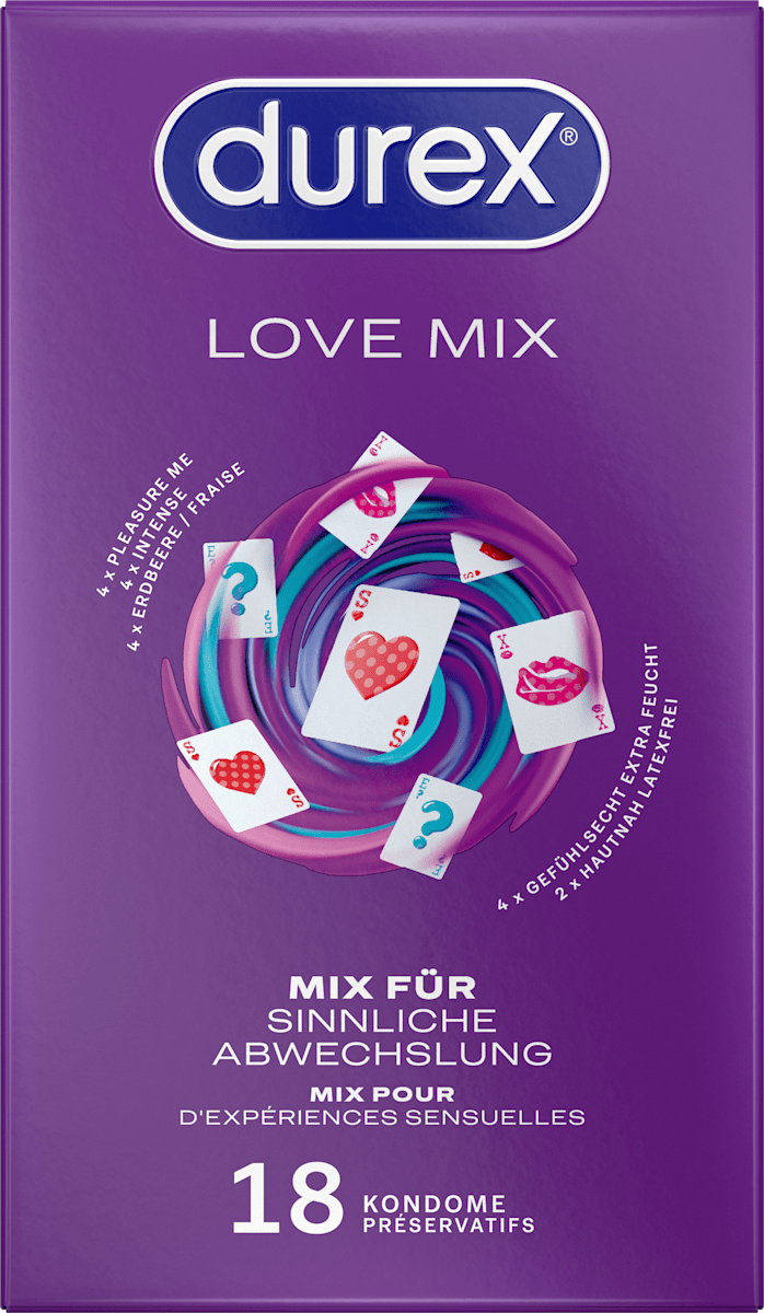 Kondome Love Mix, Breite 56mm Durex
