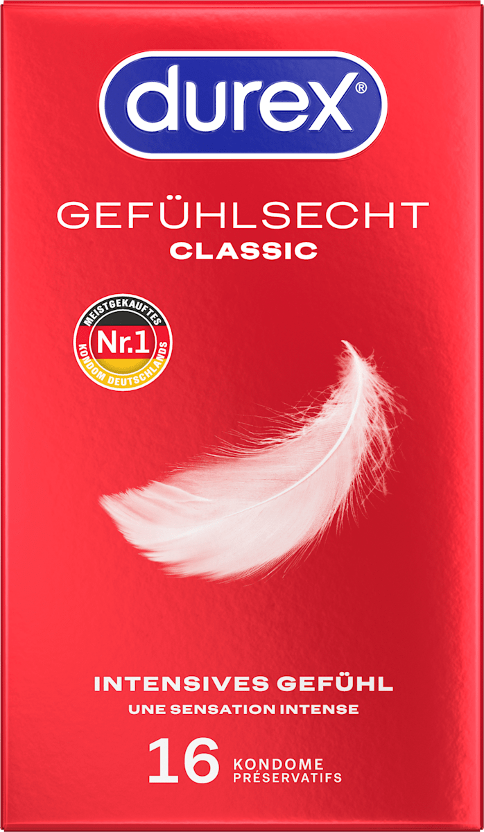 Kondome Gefühlsecht Classic, Breite 56mm Durex